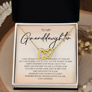 Granddaughter - Grandma - Love You For The Rest Of Life - Forever Love Necklace