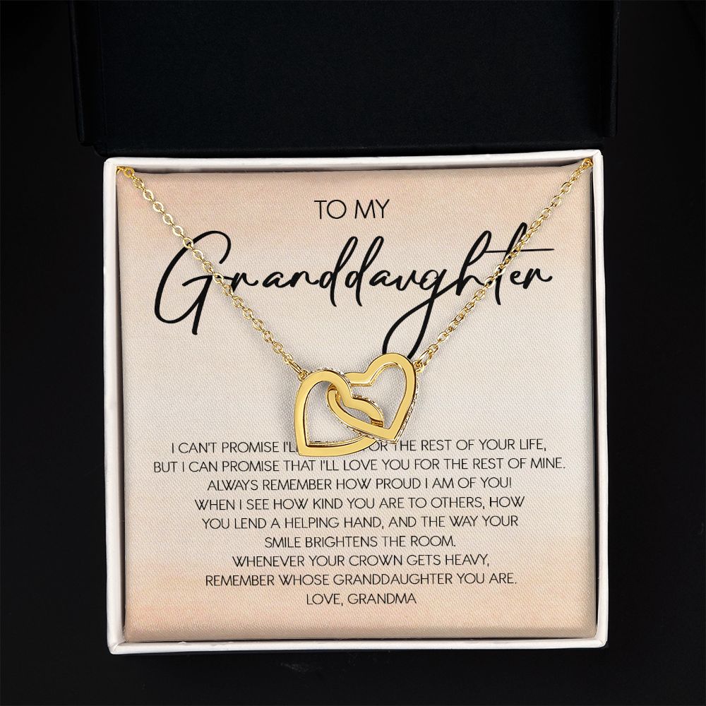 Granddaughter - Grandma - Love You For The Rest Of Life - Forever Love Necklace