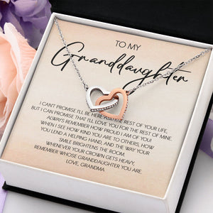 Granddaughter - Grandma - Love You For The Rest Of Life - Forever Love Necklace