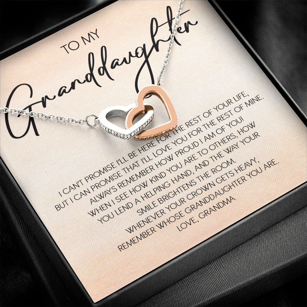Granddaughter - Grandma - Love You For The Rest Of Life - Forever Love Necklace