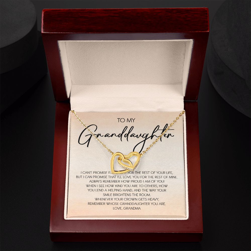 Granddaughter - Grandma - Love You For The Rest Of Life - Forever Love Necklace