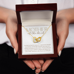 Mother Of The Bride - Forever Your Little Girl - Interlocking Hearts Necklace SO176T