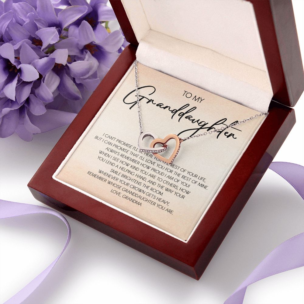 Granddaughter - Grandma - Love You For The Rest Of Life - Forever Love Necklace