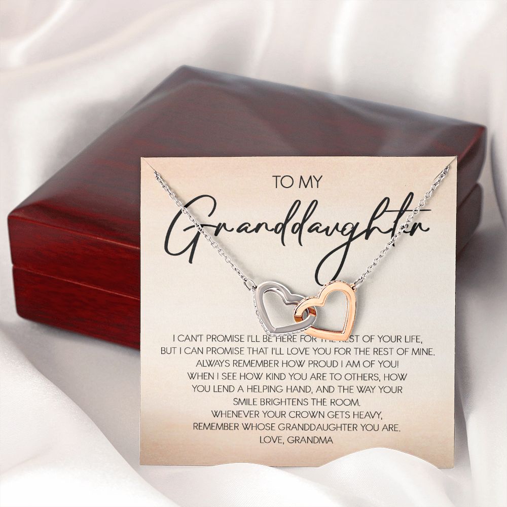 Granddaughter - Grandma - Love You For The Rest Of Life - Forever Love Necklace