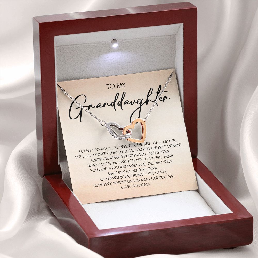 Granddaughter - Grandma - Love You For The Rest Of Life - Forever Love Necklace