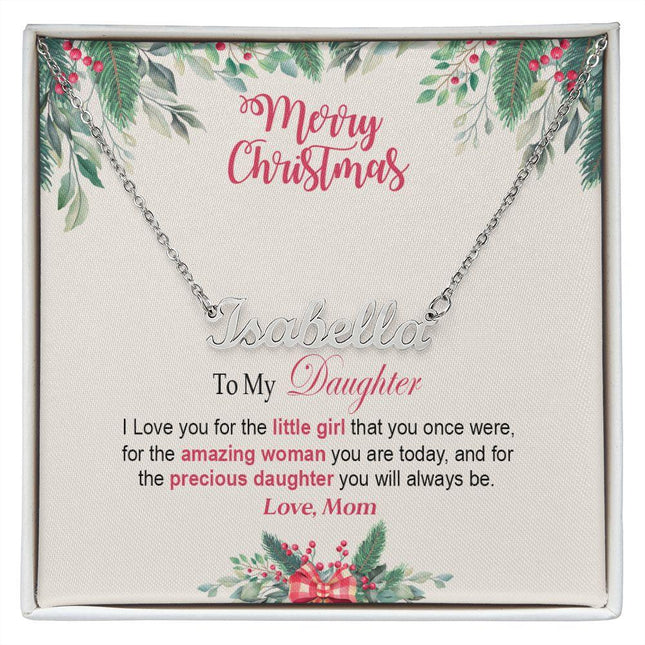 Daughter Mom - The Little Girl - Customized Necklace - Charming Present