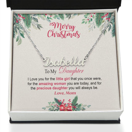 Daughter Mom - The Little Girl - Customized Necklace - Charming Present