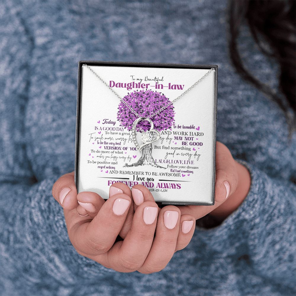 Daughter In Law - Mother In Law - Believe In Yourself - Forever Love Necklace