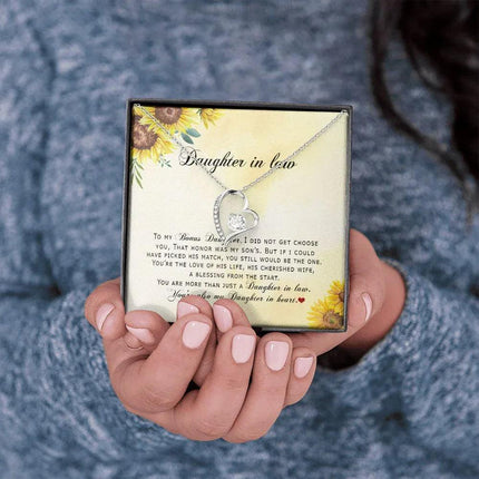 Daughter In Law - You're Also My Daughter In Heart - Forever Love Necklace - Charming Present