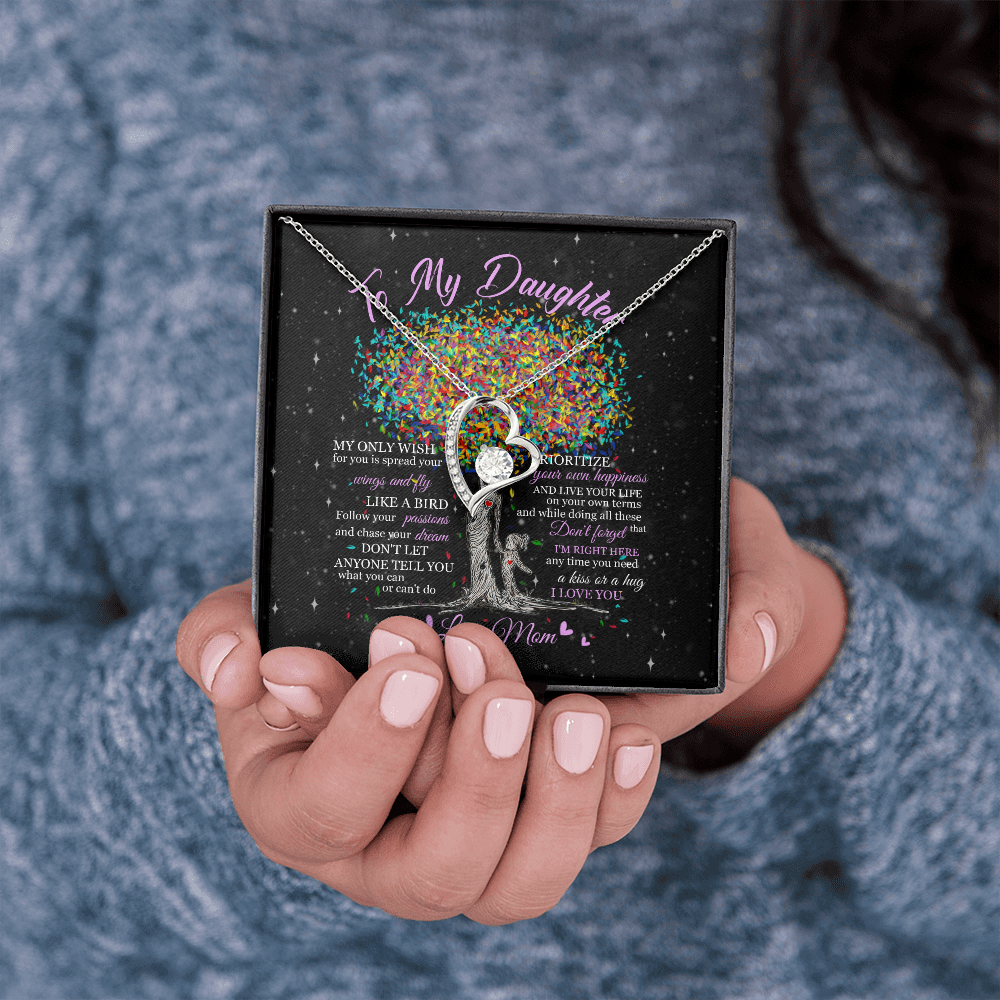 To My Daughter - Live Your Life - Forever Love Necklace SO178T