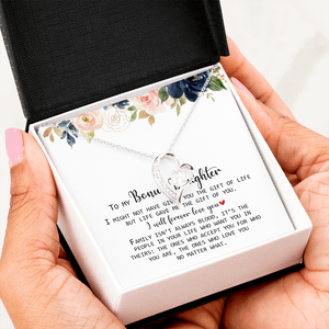 To My Bonus Daughter - Love You No Matter What - Forever Love Necklace SO168V