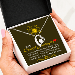 To My Beautiful Granddaughter - Feel My Love - Forever Love Necklace SO160V