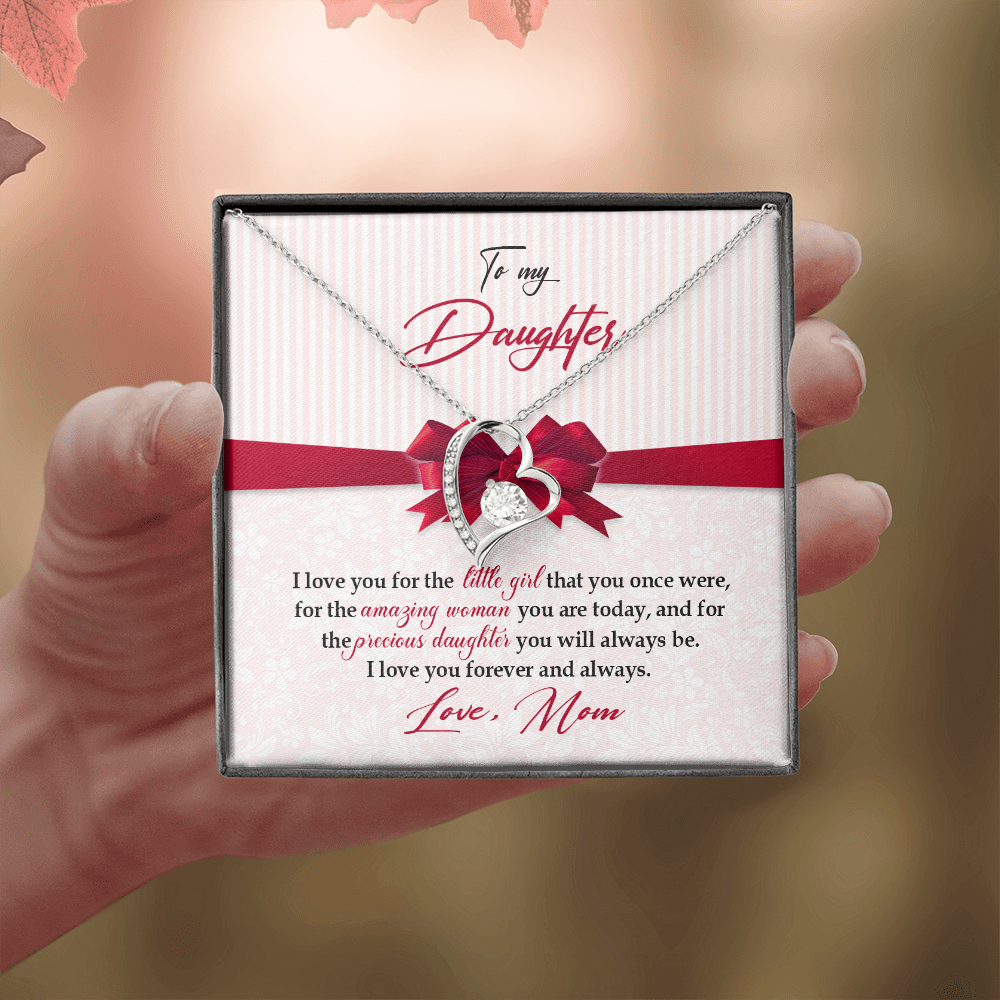 To My Daughter - I Love You For The Little Girl - Forever Love Necklace SO157V