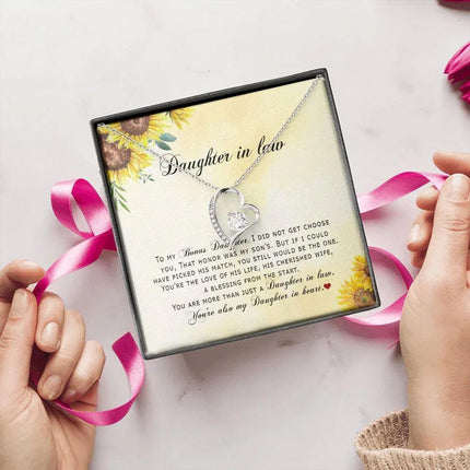 Daughter In Law - You're Also My Daughter In Heart - Forever Love Necklace - Charming Present
