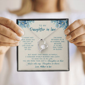 Daughter In Law - Mother In Law - Life Give Me The Gift Of You -Forever Love Necklace