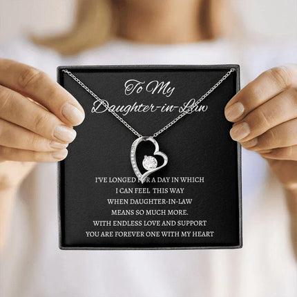Daughter In Law - You Are Forever One - Forever Love Necklace - Charming Present