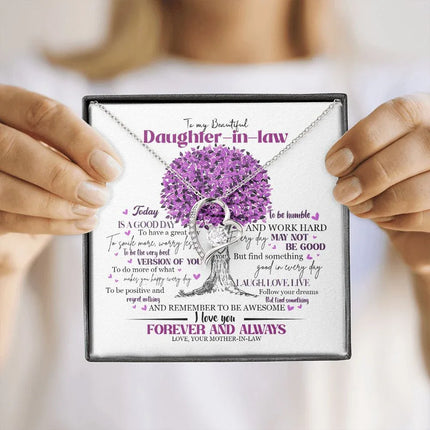 Daughter In Law - Mother In Law - Believe In Yourself - Forever Love Necklace - Charming Present