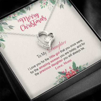 Daughter Mom - Merry Christmas - Forever Love Necklace - Charming Present
