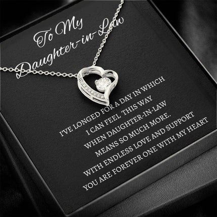 Daughter In Law - You Are Forever One - Forever Love Necklace - Charming Present