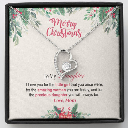 Daughter Mom - Merry Christmas - Forever Love Necklace - Charming Present