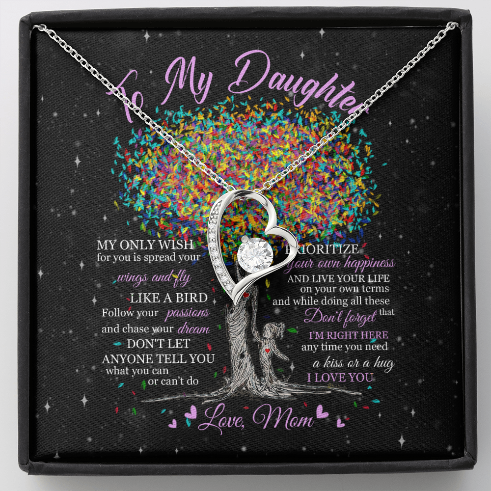 To My Daughter - Live Your Life - Forever Love Necklace SO178T