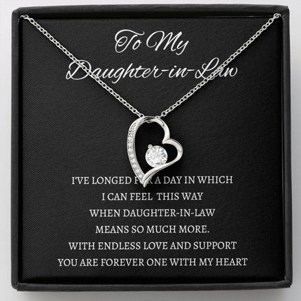 Daughter In Law - You Are Forever One - Forever Love Necklace - Charming Present