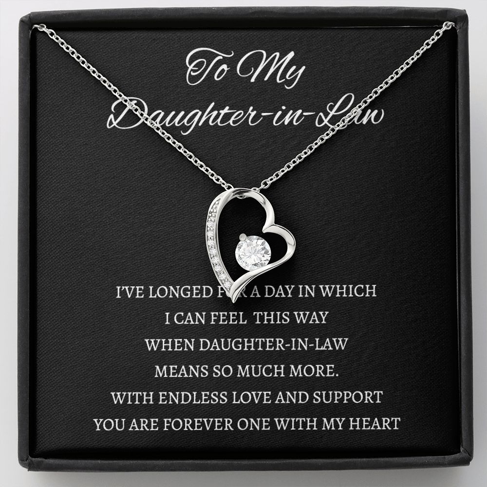 Daughter In Law - You Are Forever One - Forever Love Necklace