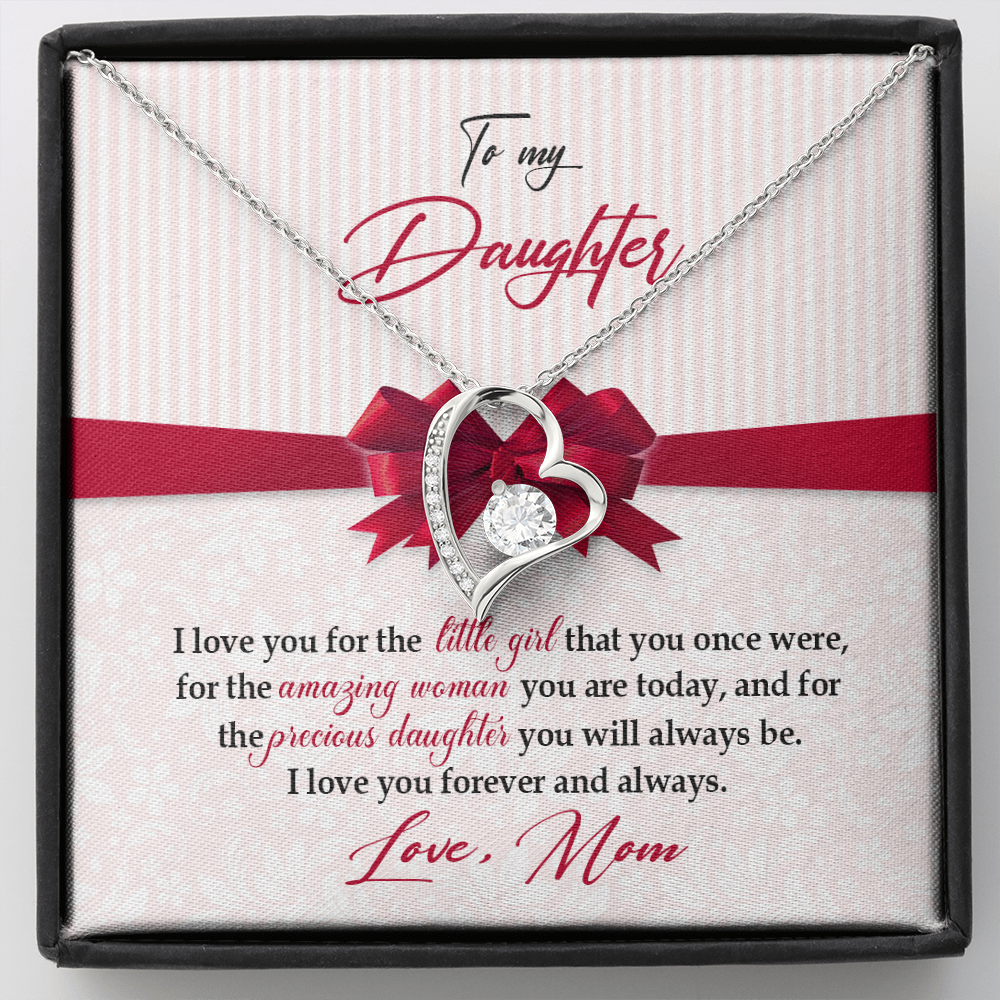 To My Daughter - I Love You For The Little Girl - Forever Love Necklace SO157V