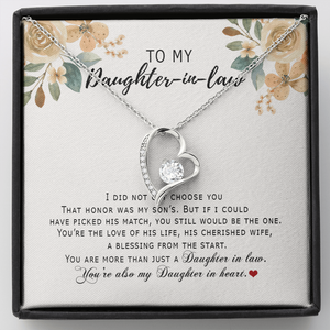 Daughter In Law - Daughter In Heart Forever Love Necklace SO181V