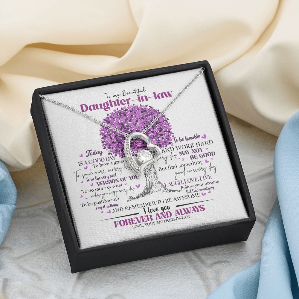 Daughter In Law - Mother In Law - Believe In Yourself - Forever Love Necklace