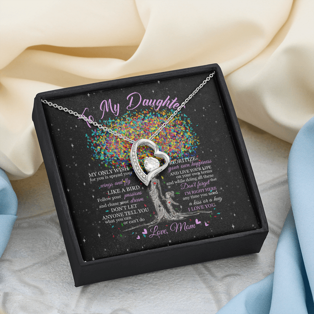 To My Daughter - Live Your Life - Forever Love Necklace SO178T