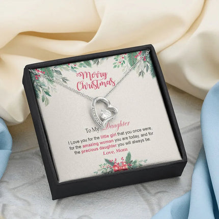 Daughter Mom - Merry Christmas - Forever Love Necklace - Charming Present
