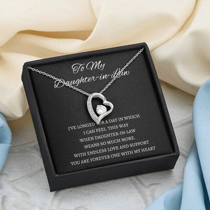 Daughter In Law - You Are Forever One - Forever Love Necklace - Charming Present