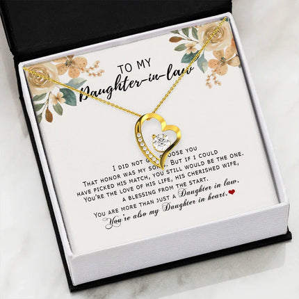 Daughter In Law - Daughter In Heart Forever Love Necklace SO181V - Charming Present