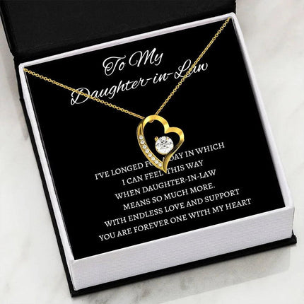 Daughter In Law - You Are Forever One - Forever Love Necklace - Charming Present