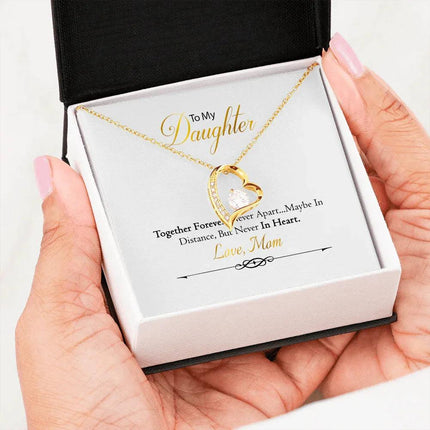 To My Daughter - Together Forever - Forever Love Necklace SO156VW - Charming Present