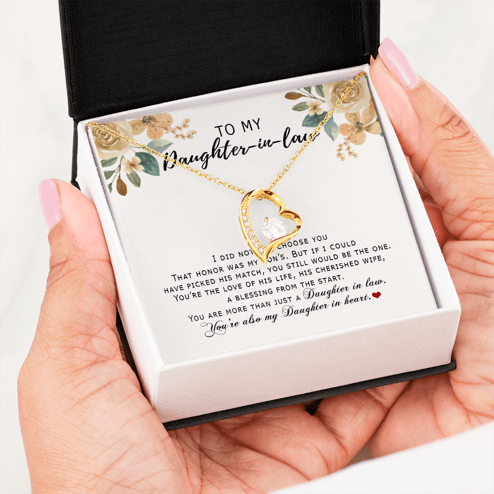 Daughter In Law - Daughter In Heart Forever Love Necklace SO181V