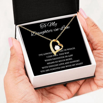 Daughter In Law - You Are Forever One - Forever Love Necklace - Charming Present