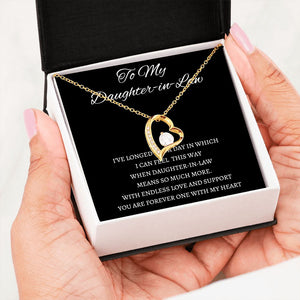 Daughter In Law - You Are Forever One - Forever Love Necklace