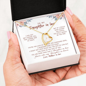 Daughter In Law - Life Gave Me The Gift Of You - Forever Love Necklace