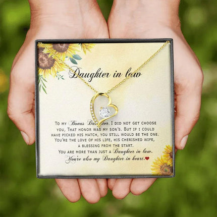 Daughter In Law - You're Also My Daughter In Heart - Forever Love Necklace - Charming Present