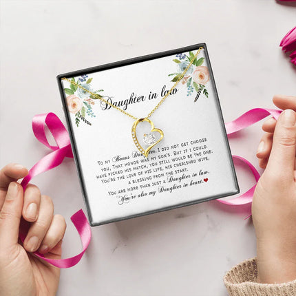 Daughter In Law - You Are Also My Daughter In Heart - Forever Love Necklace SO167V - Charming Present