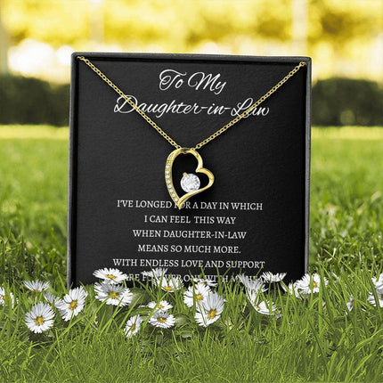 Daughter In Law - You Are Forever One - Forever Love Necklace - Charming Present
