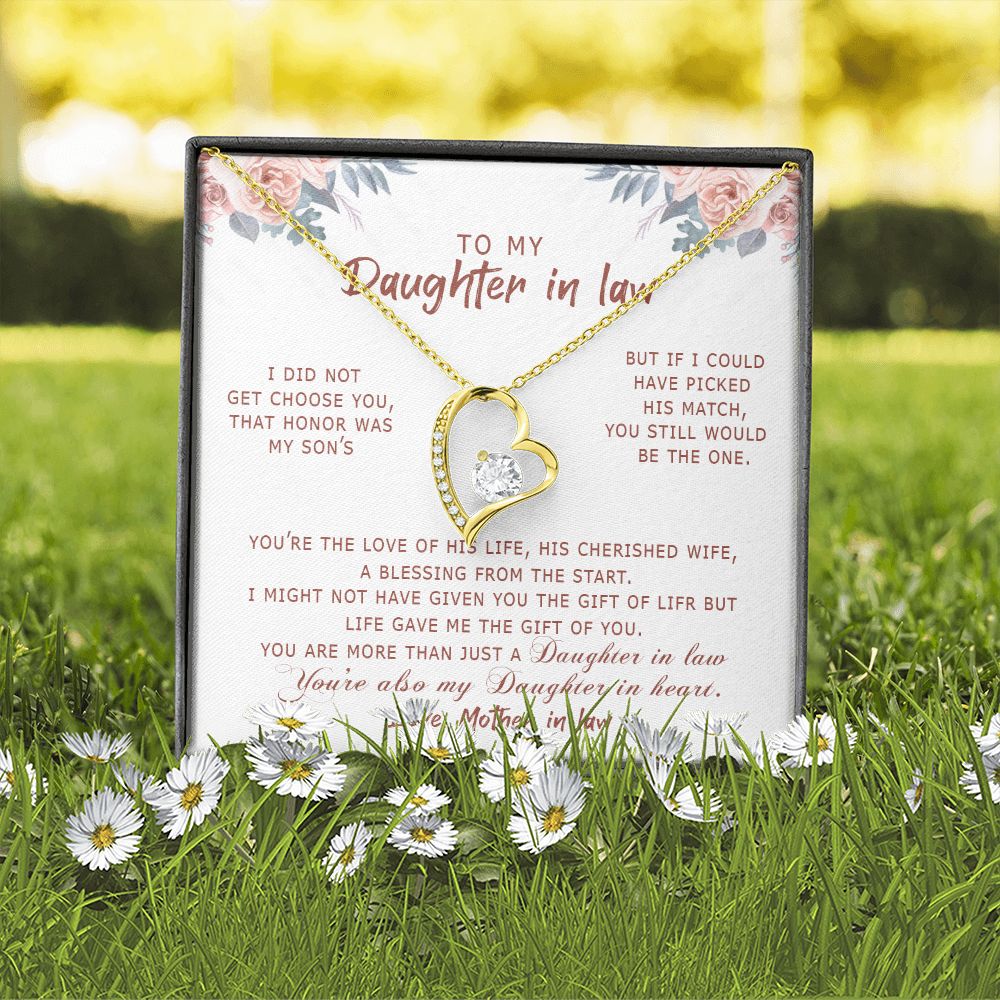 Daughter In Law - Life Gave Me The Gift Of You - Forever Love Necklace