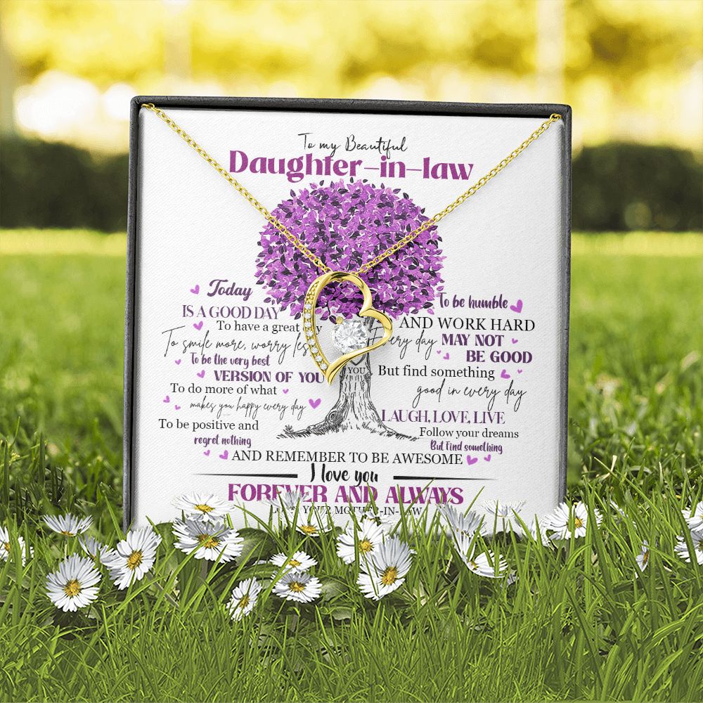Daughter In Law - Mother In Law - Believe In Yourself - Forever Love Necklace