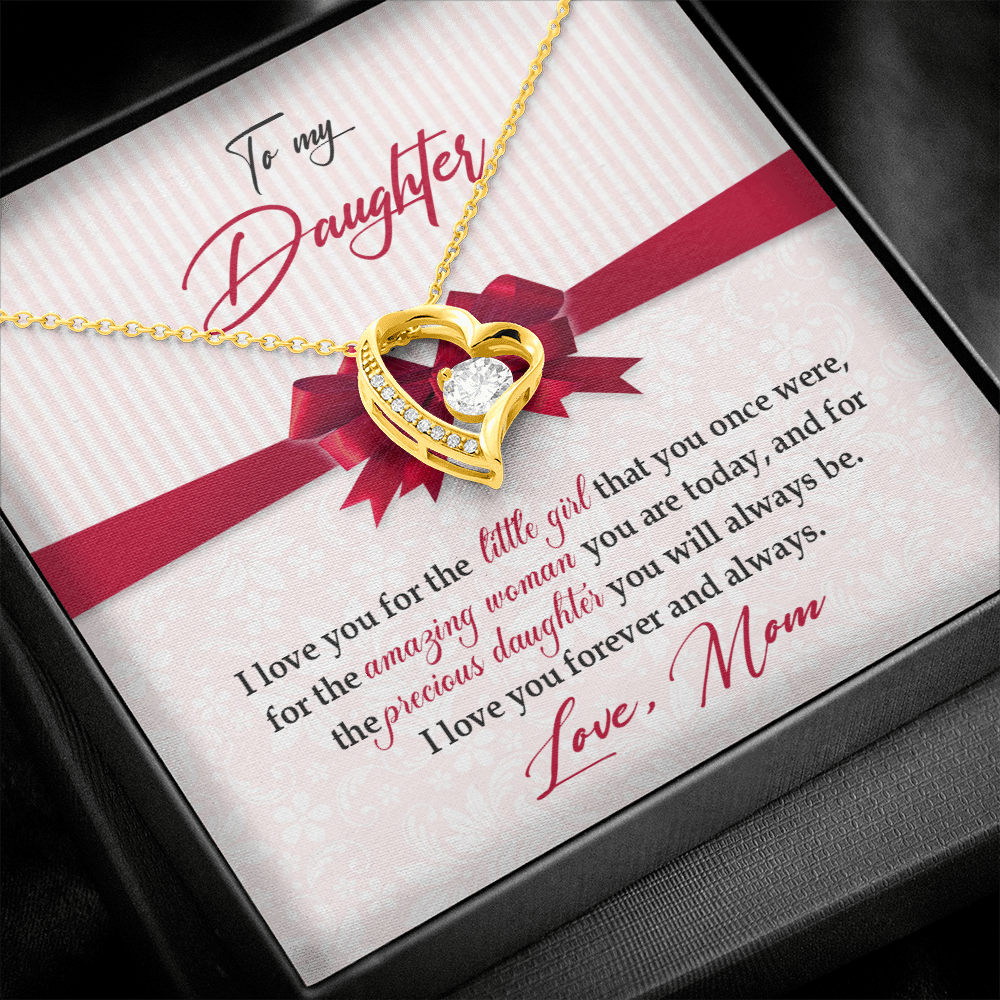 To My Daughter - I Love You For The Little Girl - Forever Love Necklace SO157V