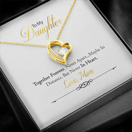 To My Daughter - Together Forever - Forever Love Necklace SO156VW - Charming Present