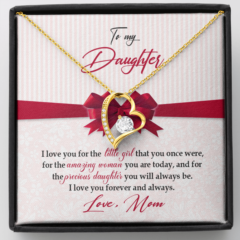 To My Daughter - I Love You For The Little Girl - Forever Love Necklace SO157V