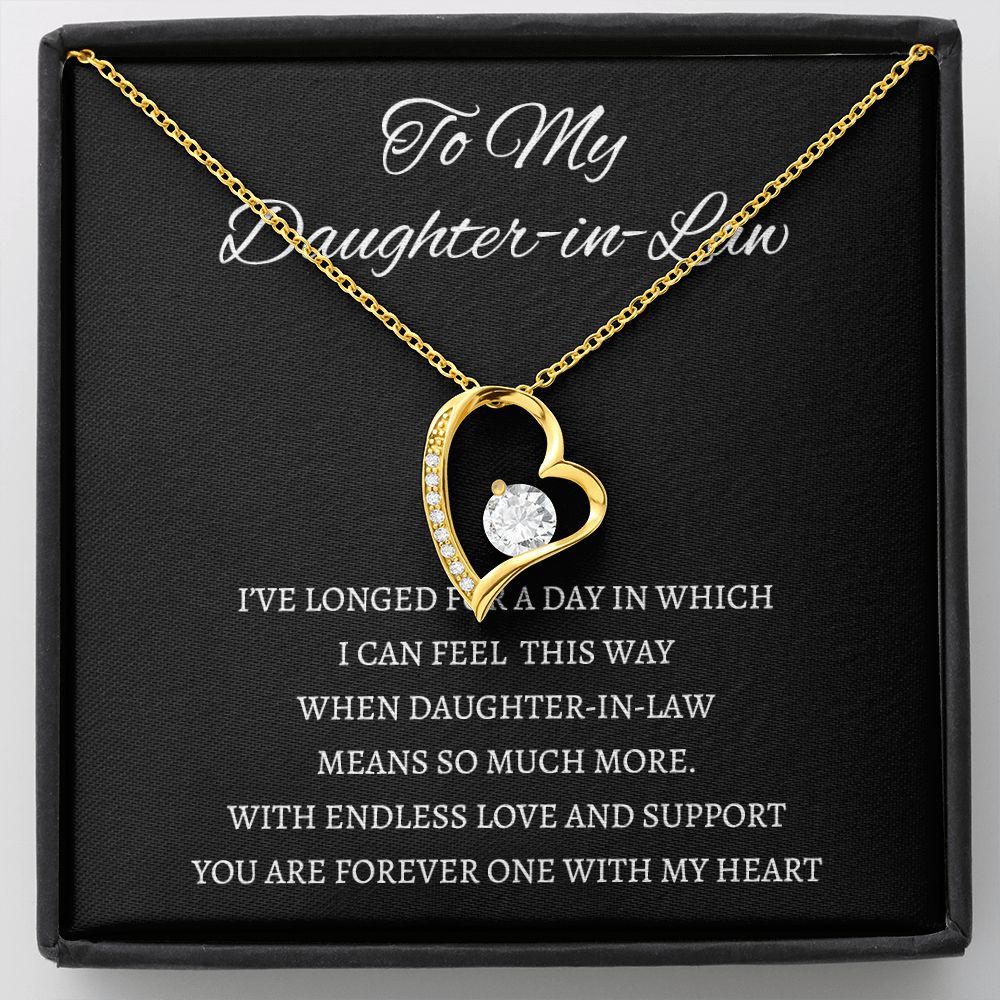 Daughter In Law - You Are Forever One - Forever Love Necklace
