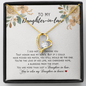 Daughter In Law - Daughter In Heart Forever Love Necklace SO181V